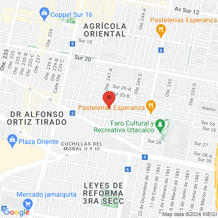 Dr. René López Romero map