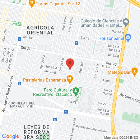 Clínica Veterinaria Peeks and chiens Oriental map