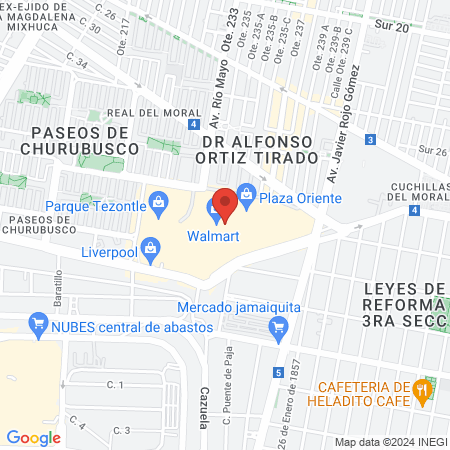 Michi Care Beauty Spa Tezontle Plaza Oriente map