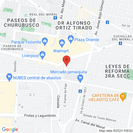 Depelle Tezontle map