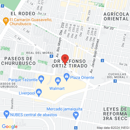 Podologos Especializados Oriente map