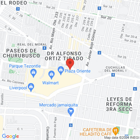 Mi Consultorio Tezontle map