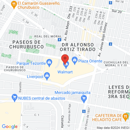 Audiotech Iztapalapa Plaza Oriente map