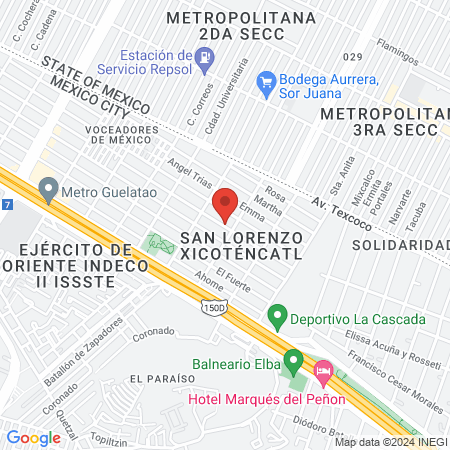 La Tijera Mexicana map