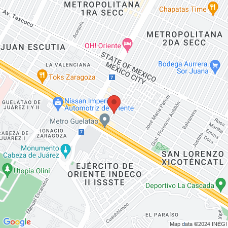 UNIDAD DE DIAGNOSTICO CLINICO Y TRATAMIENTO CRANEO DENTO FACIAL map