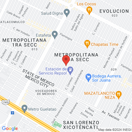 Serme Nezahualcóyotl map