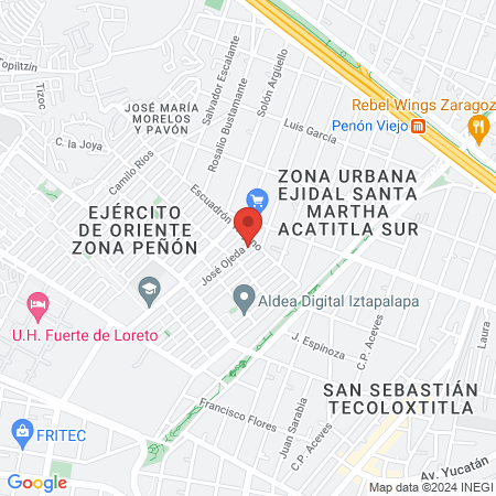 Bendecido Talento map