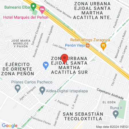 Barbería sicarú map