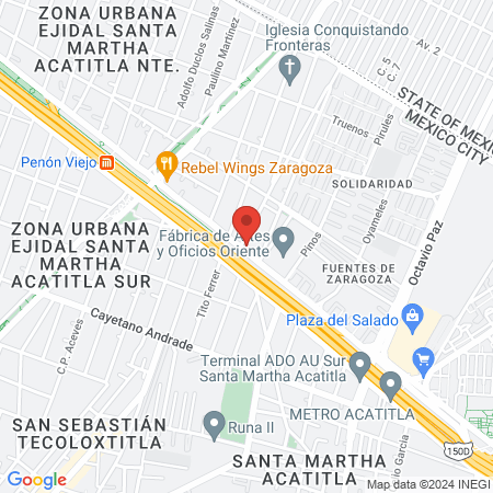 Fundacion Mexico-Tailandia map