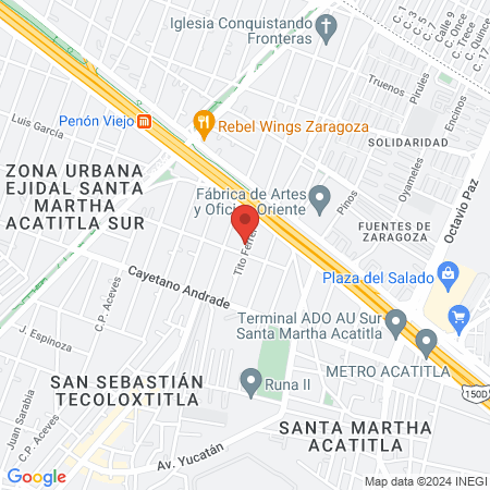 Doctor Arzate Delgado Mario map