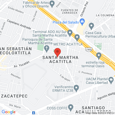 Consultorio Miztli map