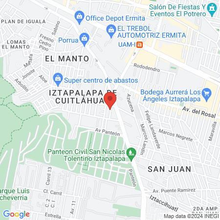 Veterinaria Juárez Ramírez & Estética Canina Guapuritas map