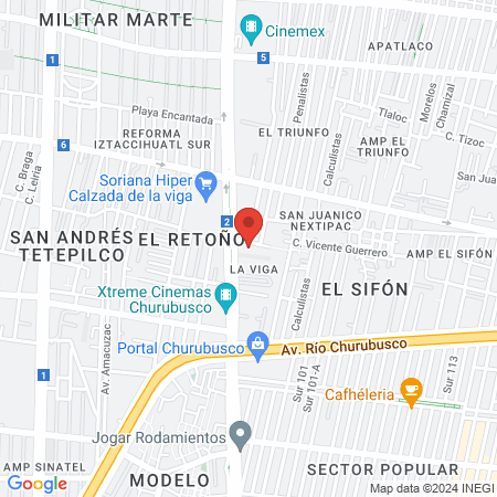 Servicios Médicos Integrales - Dra. Ma. Elena Ruiz map