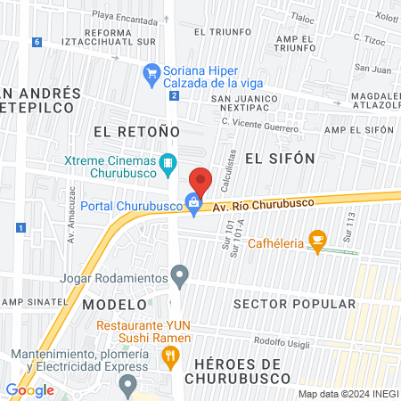 CONSULTORIOS ESPECIALISTAS MEDICONA GENERAL map