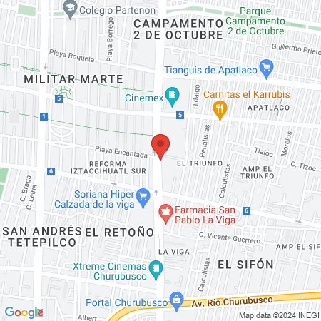 Ullrich Pinedo Federico map