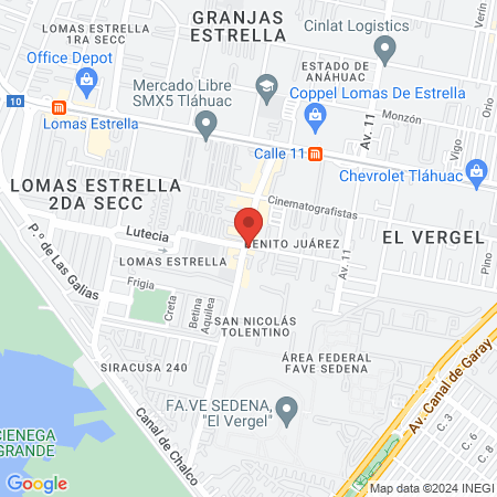 Podologia Lomas Estrella map