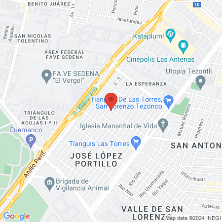 Consultorio iztapalapa map