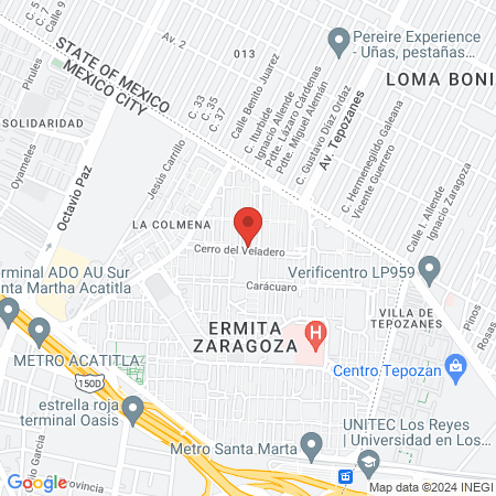 Estética Ana Laura map