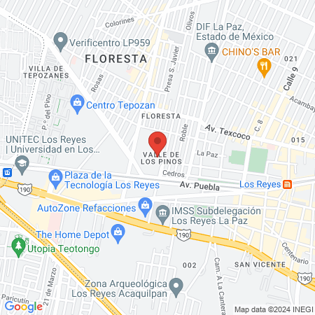 Temazcal Retoño map