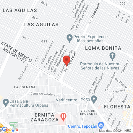 Dr. Carlos Alberto Sahagún García, Psiquiatra map