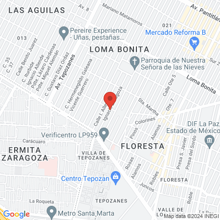 Hospital SAME Neza map