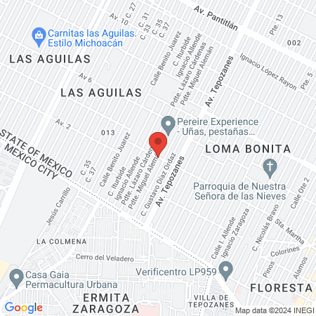 Centro Veterinario Manantiales map
