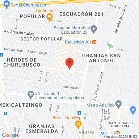 Podólogo Escuadrón 201 map