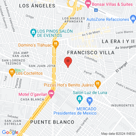 Dr. elsa Guadalupe map