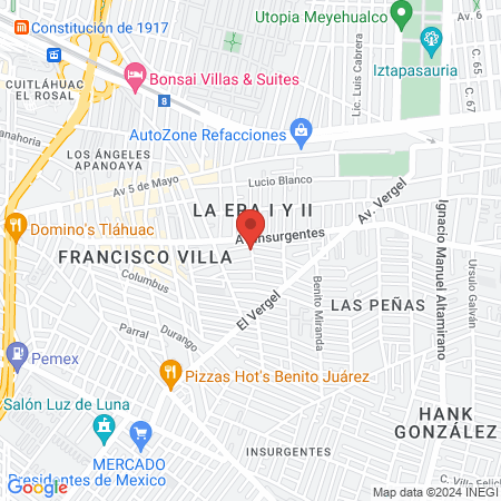 Dra. Claudia Martínez Mago map