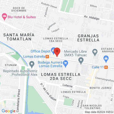 Dental Oris Lomas Estrella map