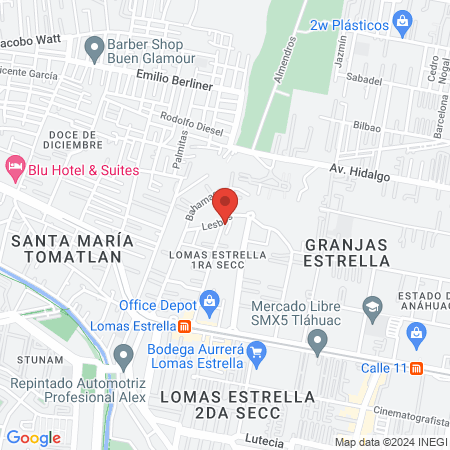 Ameyadent Lomas Estrella map