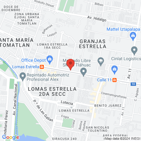 Dra. Tania Serralde, Cirujano pediátrico map