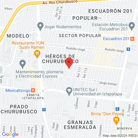 Dra. Erika Coria Ramírez, Hematólogo map