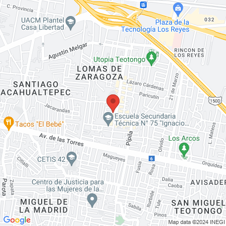 Hospital Playamed map