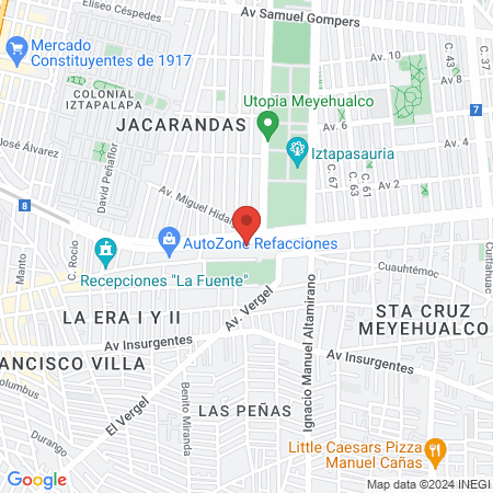 Dr. Alberto García Oliveros map