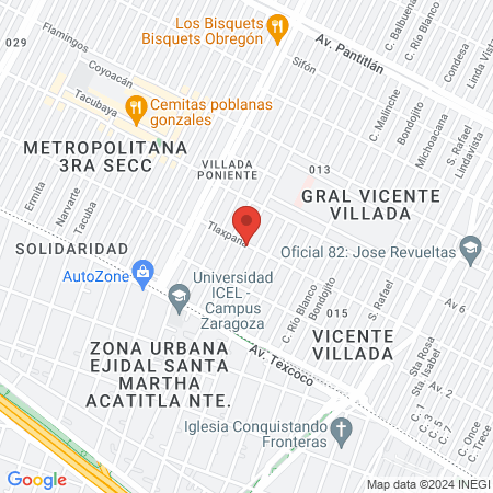 Clínica De Especialidades San Judas Tadeo map