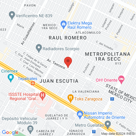 El Rincón Del guapo map