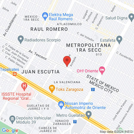 Dra. Ana Gabriela Gomez Zaragoza, Dentista - Odontólogo map
