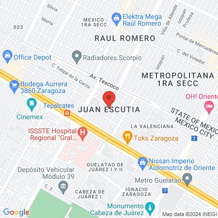 Dr. Israel Augusto González González map