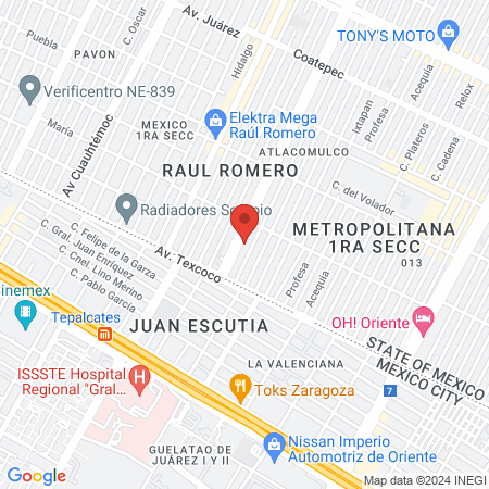 Unidad Médica Lindavista map