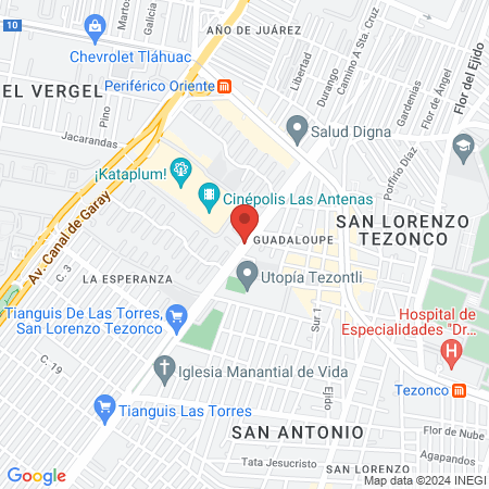 Uñas las torres map