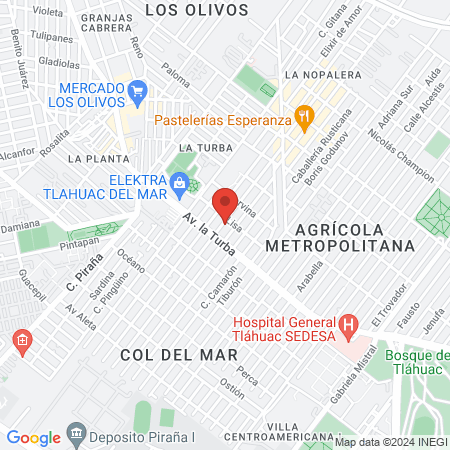 Consultorio medico Morelia map