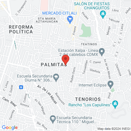 La Casita de las Uñas map