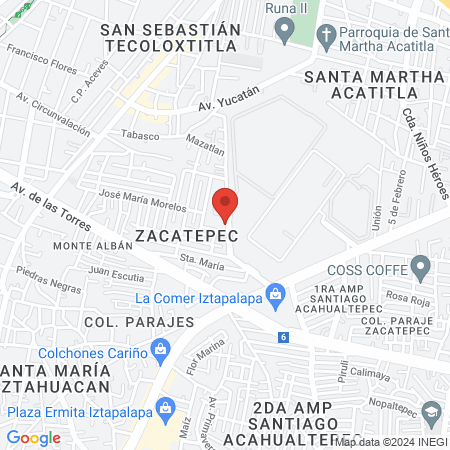 Salón de Belleza Cristal map