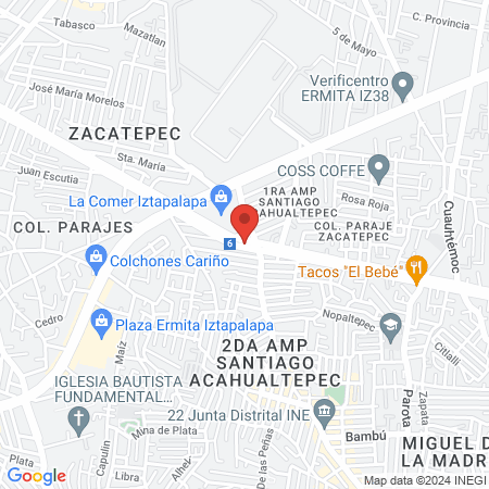 Barras Ermita y Eje 6 map