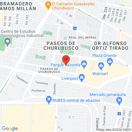 Dr Oscar Vidal Santos map