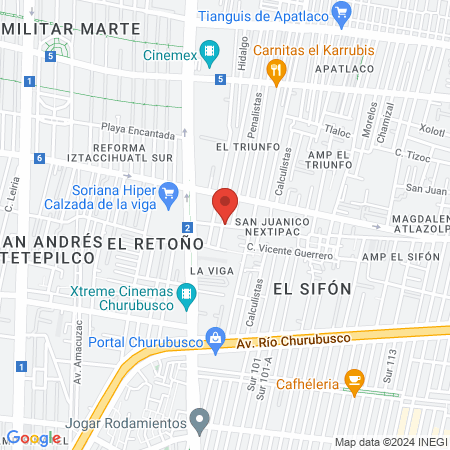 CD Maria De Los Angeles Rueda Hdz map