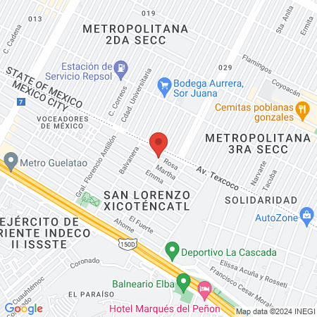 CENTRAL MEDICA DE LA SALUD map