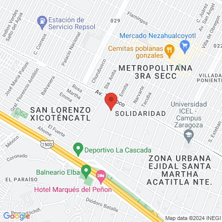 Clínica del Ojos map