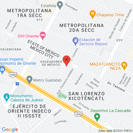 VACIADO DENTAL "CRUZ" map